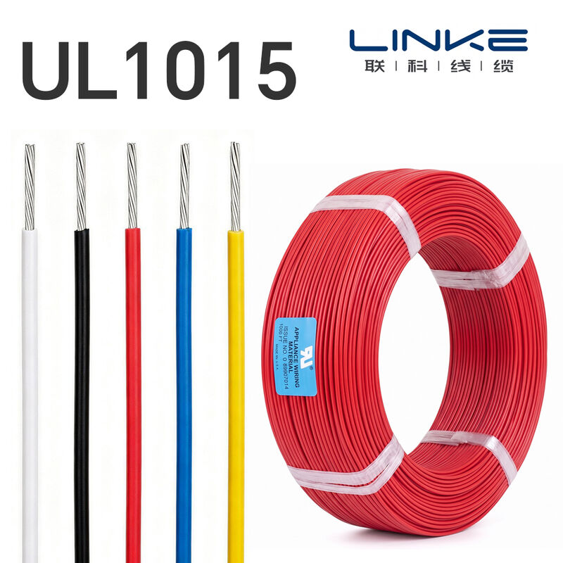 UL1015 6-20 AWG Flexible PVC Tinned Copper Hook-Up Wire, 600V 105°C Electronic Lead Wire